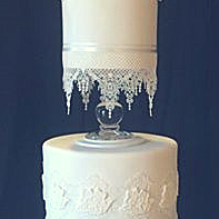 lace wedding cake design