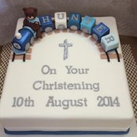 christening cake for boy
